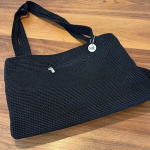 The Sak Black knit Shoulder Bag